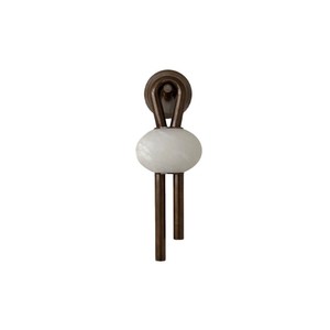 Lámpara de pared moderna con cuerpo de bronce, pantalla blanca, fuente de luz LED E27, montada en la pared para decoración de dormitorio y sala de estar - Product Image 5