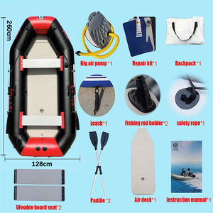 Solarmarine Bateau Ventre Flottant <span class=keywords><strong>Gonflable</strong></span> en PVC pour la Pêche en Rivière, Kayak, Dinghy, Ponton, Canoë avec <span class=keywords><strong>Moteur</strong></span> Hors-Bord Optionnel - Product Image 6