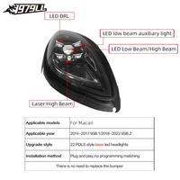 [1979LL]Plug and Play 2014 2017 2019 2020 2016 95B Peningkatan Lampu ke Gaya Matriks 2023 Lampu Depan Laser LED untuk Porsche Macan 95B