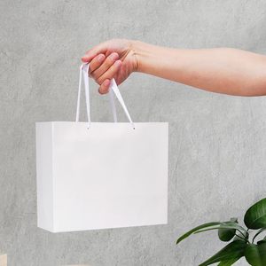 Eco-Friendly Recyclable Printed Screen Printed Gift <strong>Bags</strong> with Ribbon Handles Flexiloop <strong>for</strong> Wedding Clothing Shoes Fur Coated - Product Image 4
