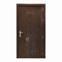 Porte intérieure en WPC de style moderne, imperméable, résistante à l'humidité, sans formaldéhyde