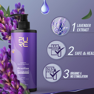 Olio Riparatore alla Cheratina Brasiliana Biologica PURC 1000ml, Trattamento Lisciante e Ammorbidente per <span class=keywords><strong>Capelli</strong></span> Danneggiati alla <span class=keywords><strong>Lavanda</strong></span> Viola - Product Image 4