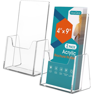 Bán buôn hiện đại Acrylic <span class=keywords><strong>Brochure</strong></span> chủ dày hơn A4 <span class=keywords><strong>Countertop</strong></span> Văn Học hiển thị đứng nhựa Flyer đứng Tạp Chí - Product Image 3