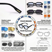 LBASHADES 3608 Lunettes de soleil tendance classiques avec verres dégradés UV400, montures polygonales rétro personnalisées en PC+CP de haute qualité, unisexe 2026