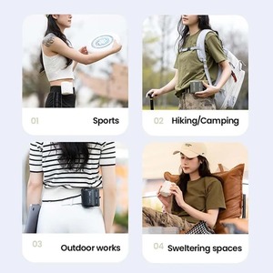 Portable Waist Hanging Fan 3 <b>Speeds</b> Strong Airflow Wearable Personal <b>Clip</b> Fan Rechargeable Cool Fan Under Shirt - Product Image 3