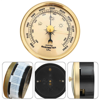 Baromètre 70mm/2,7 pouces pour prévisions météorologiques, jauge de pression d'air de haute précision, station météo portable pour intérieur, extérieur, marine
