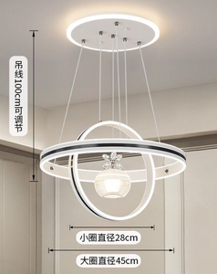 Phòng ăn Đèn chùm hiện đại đơn giản phòng ăn Đèn Bàn quầy bar phòng ngủ đèn chùm mới Trung Sơn đèn Mặt dây chuyền đèn chùm - Product Image 4