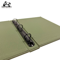 Accessoire en lin texturé pour classeur à 3 anneaux, couverture de menu de restaurant, logo personnalisé