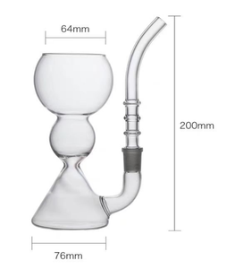 Commande en gros de verres à cocktail fumés, verres à boire soufflés à la main avec base en bambou - Product Image 4