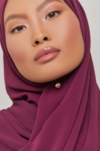 Nhà Máy Bán buôn giá Hot Bán Malaysia Crinkle Đồng bằng bong bóng voan hồi giáo hijab xếp li khăn choàng hồi giáo nhăn khăn - Product Image 2
