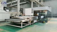 Ligne de traitement automatique du verre feuilleté PVB, machine de feuilletage du verre en parfait état pour usine de fabrication, composants principaux du système PLC