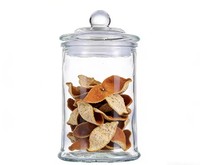 Pot en verre hermétique pour la maison, 750 ml, pour thé, zestes de mandarine, céréales, fruits secs, bonbons, sucre, stockage hermétique, durable, transparent