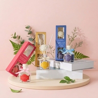 Diffuseur de parfum d'ambiance 50 ml, huile essentielle naturelle, flacon en verre, coffret cadeau personnalisé, marque privée, OEM, ODM