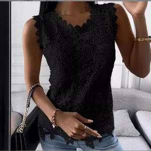 NOVEDAD DE VERANO 2025, ropa de mujer para <span class=keywords><strong>Amazon</strong></span> Wish, superventas, <span class=keywords><strong>blusas</strong></span> de encaje de estación independiente transfronteriza - Product Image 3