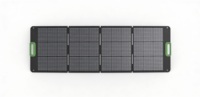 Kit de panneaux solaires USB-C pour le camping en plein air, sac de transport, chargeur 200W, pliable, ETFE, efficacité 22,5%, noir, 36 cellules, 19,8V