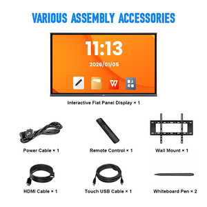 Pizarra Digital 4K UHD Ultra HD <span class=keywords><strong>con</strong></span> Pantalla Táctil, Pizarra de Enseñanza, Televisor Inteligente <span class=keywords><strong>con</strong></span> IA, Pizarra Electrónica para Reuniones de Oficina - Product Image 3