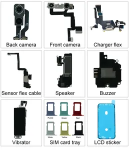 Câbles flexibles <span class=keywords><strong>de</strong></span> <span class=keywords><strong>réparation</strong></span> <span class=keywords><strong>de</strong></span> téléphone portable pour <span class=keywords><strong>iPhone</strong></span> 7 <span class=keywords><strong>8</strong></span> Plus X XR XS Max 11 12 13 15 Pro Max, y compris le <span class=keywords><strong>connecteur</strong></span> <span class=keywords><strong>de</strong></span> port <span class=keywords><strong>de</strong></span> <span class=keywords><strong>charge</strong></span> et le <span class=keywords><strong>connecteur</strong></span> audio - Product Image 2