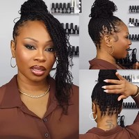 Extensions de Cheveux Humains Vierges Kinky Afro Bouclés Bruts 100% Non Traités de Haute Qualité, Cuticules Alignées, Fournisseur de Dreads en Vrac