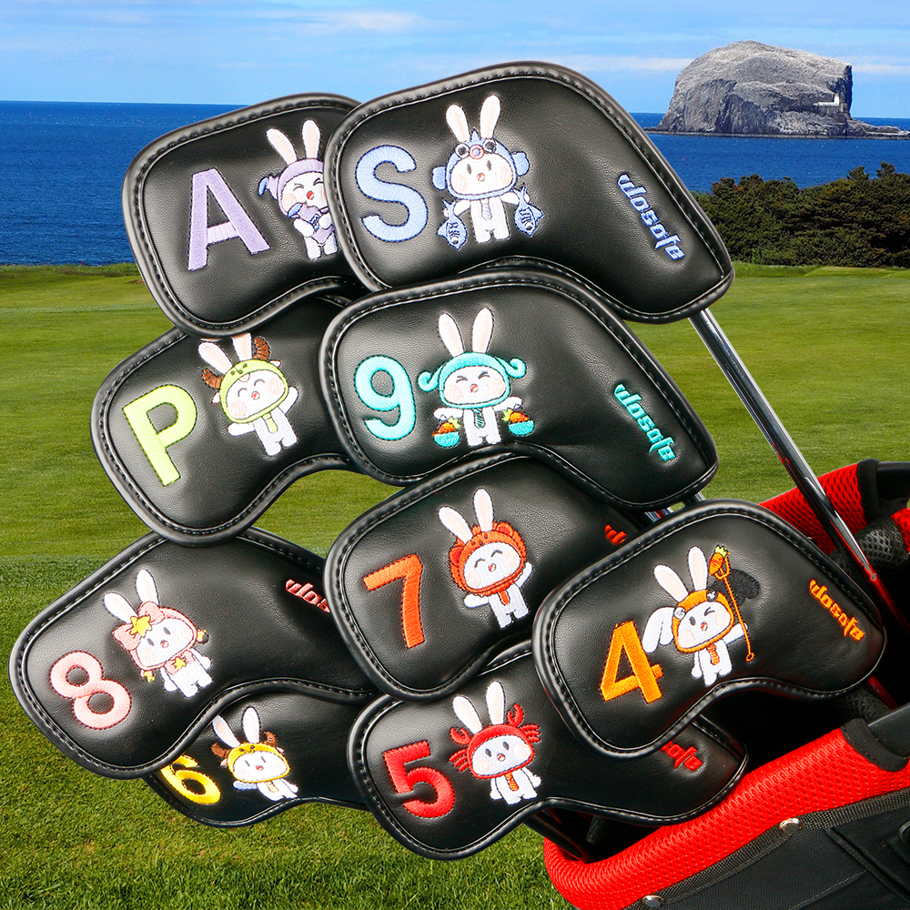 Couvre-fer de golf noir