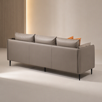 Ensemble de canapés modulaires YUANCHANG en cuir PU moderne, structure en fer, éponge haute densité, design modulaire, durable, pour salon