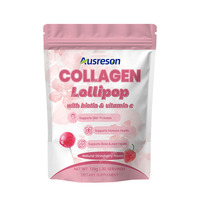 Sucettes au collagène personnalisées OEM, sans sucre, halal, complément alimentaire pour la santé, soutient les cheveux, la peau et les ongles, collagène végétalien