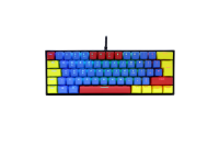 Clavier mécanique programmable RGB filaire à trois tons avec 61 touches, touches profilées Cherry avec impression par sublimation pour le jeu