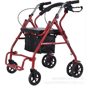 Deambulatore Pieghevole Leggero con Cestino per la Spesa - Ausilio per la Mobilità Anziani e <span class=keywords><strong>Carrello</strong></span> Portatile per Camminare - Vendita all'Ingrosso - Product Image 2