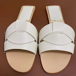 Mules plates pour femmes en cuir 100% écologique, pantoufles mocassins décontractées d'extérieur, sabots colorés imperméables – Direct Usine - Product Image 3