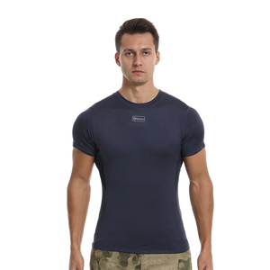 DF EDSY 159 White Outdoor Sports Breathable Quick-drying Sweat-absorbent Polyester Short-sleeved Fitness <b>Physical</b> Training - Product Image 2