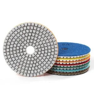 <span class=keywords><strong>Polissage</strong></span> à l'eau diamantée de 4 pouces Grain 50-1000 Roue de ponçage diamantée pour le <span class=keywords><strong>polissage</strong></span> et la remise à neuf des carrosseries de voitures Marbre - Product Image 1
