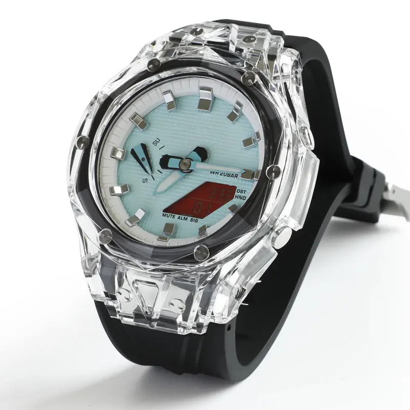 For CASIO G-SHOCK GA2110GA-2100 refit transparent glacier case strap accessories for hublot watch