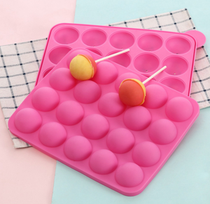 20 fori stampi in Silicone <span class=keywords><strong>per</strong></span> palline di cioccolato Candy Maker strumento di cottura fai da te stampo <span class=keywords><strong>per</strong></span> lecca-lecca in Silicone - Product Image 6