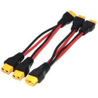 Câble d'extension répartiteur en Y 12AWG XT60, adaptateur 1 mâle vers 2 femelles pour panneau solaire et station d'alimentation portable