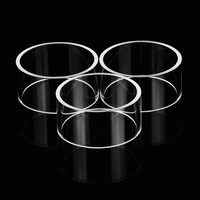 Tube en quartz pour jauge de niveau, en silice fondue transparente, haute température, épaisseur de paroi 1,5 mm, pour soudage et découpe électrique