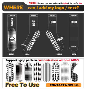 Rutschfeste Herren-Kompressions-Fußballsocken, personalisierte Unisex-Grip-Crew-Sportsocken, rutschfeste Fußballsocken - Product Image 6