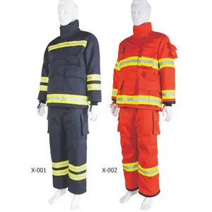 China Manufacturer FIREFIGHTER GARMENTS/ fire proof fireman suit for fire fighting