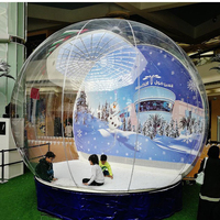 Boule à neige gonflable en PVC pour décoration de Noël, boule à neige géante, cabine photo, bulle gonflable, location de maison