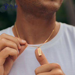 Collar con Barra SS Personalizado con Nombre de Familia y Coordenadas, Producto para Dropshipping en Shopify, Regalo Personalizado - Product Image 2