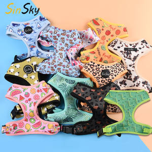 Set Harnesses Anjing Mewah SinSky yang Dapat Disesuaikan, Harnesses dan Tali Anjing dengan Sublimasi Kustom, Harnesses Anjing dengan Cetakan Fashion - Product Image 1