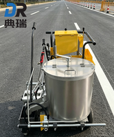 Machine de marquage routier thermoplastique à moteur électrique haute efficacité, alimentée par batterie, pour autoroute et parking
