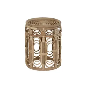 TABLE D'APPROCHE EN ROTIN 35X35X45 NATUREL - Product Image 2