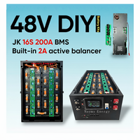 Stock UE Batterie 380Ah 314Ah Boîte DIY avec BMS JK 200A Aérosol Extincteur Empilable Kit DIY Boîte Lifepo4