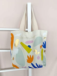 Bolsa de lona de algodón para compras, bolsa de mano de gran capacidad, ecológica, con logotipo personalizado, reciclada, portátil, económica, multiusos - Product Image 5