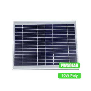 2024 panel năng lượng mặt trời các nhà sản xuất tại Trung Quốc, 10 Wát 36 tế bào loạt Poly panel năng lượng mặt trời, giá thấp nhất tấm pin mặt trời để bán