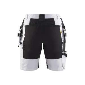 BLAKLADER - 717110001099C32 Women's <b>painter</b> shorts with stretch White/Black - EAN 7330509865521 WORK <b>TROUSERS</b> WORK SHORTS - Product Image 2