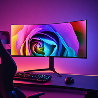Haut de gamme super large 49 pouces 4k 75hz Curvevd moniteur Pc moniteur d'ordinateur 49 pouces Gamer moniteur de jeu