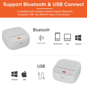 Máy in nhiệt mini bán chạy nhất B23 cho ứng dụng kết nối bluetooth tương thích có thể sạc lại và không có mực trong kho! - Product Image 2