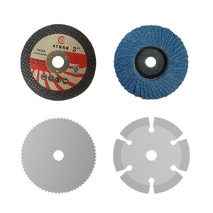 Mini amoladora angular de 3 pulgadas (76 mm) con disco de fibra para cerámica, madera y metal, disco de pulido con orificio interior de 10 mm - Product Image 2