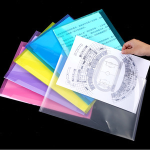 Bolsa para archivadores <span class=keywords><strong>A4</strong></span> de plástico transparente al por mayor, suministros de oficina, organizador de portadocumentos con logotipo personalizado - Product Image 4