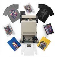 Impresora DTF A3 de 30 cm, A3WXB con Dos Cabezales I1600, Circulación de Tinta Blanca, Máquina de Impresión de Película PET DTF para Ropa Textil